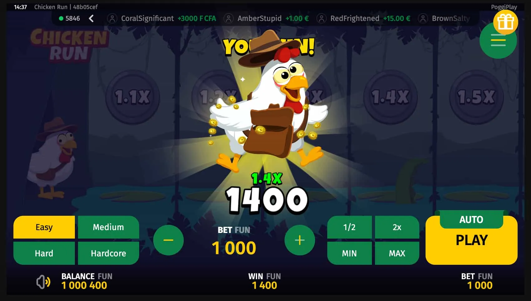 Acceso a Chicken Run desde Android Acceso a Chicken Run desde Android